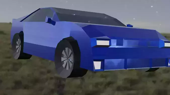 A Low  Poly Car