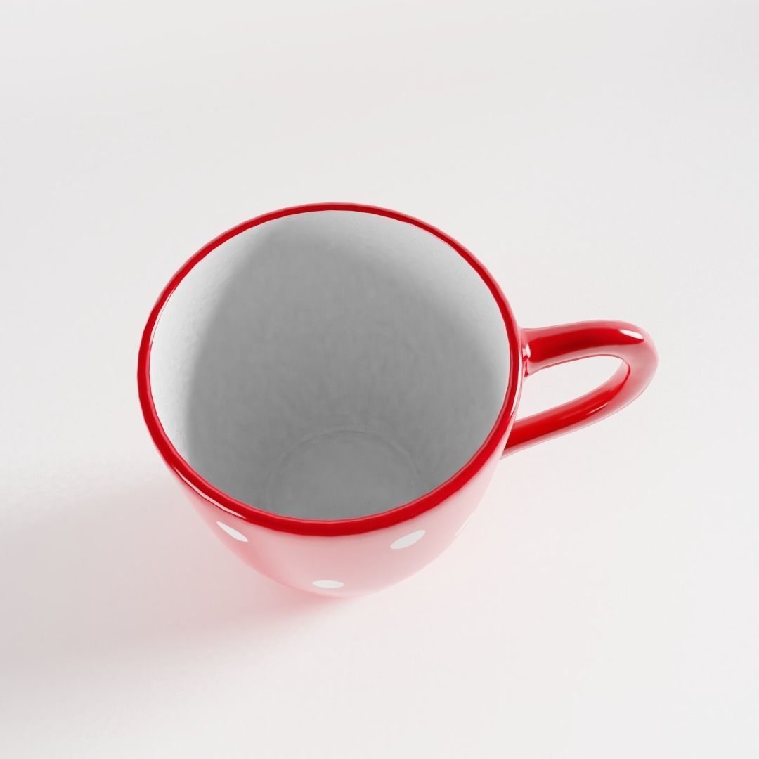 Polka Dot Mug 3D model_1