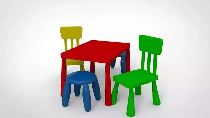 MAMMUT childrens chair and table