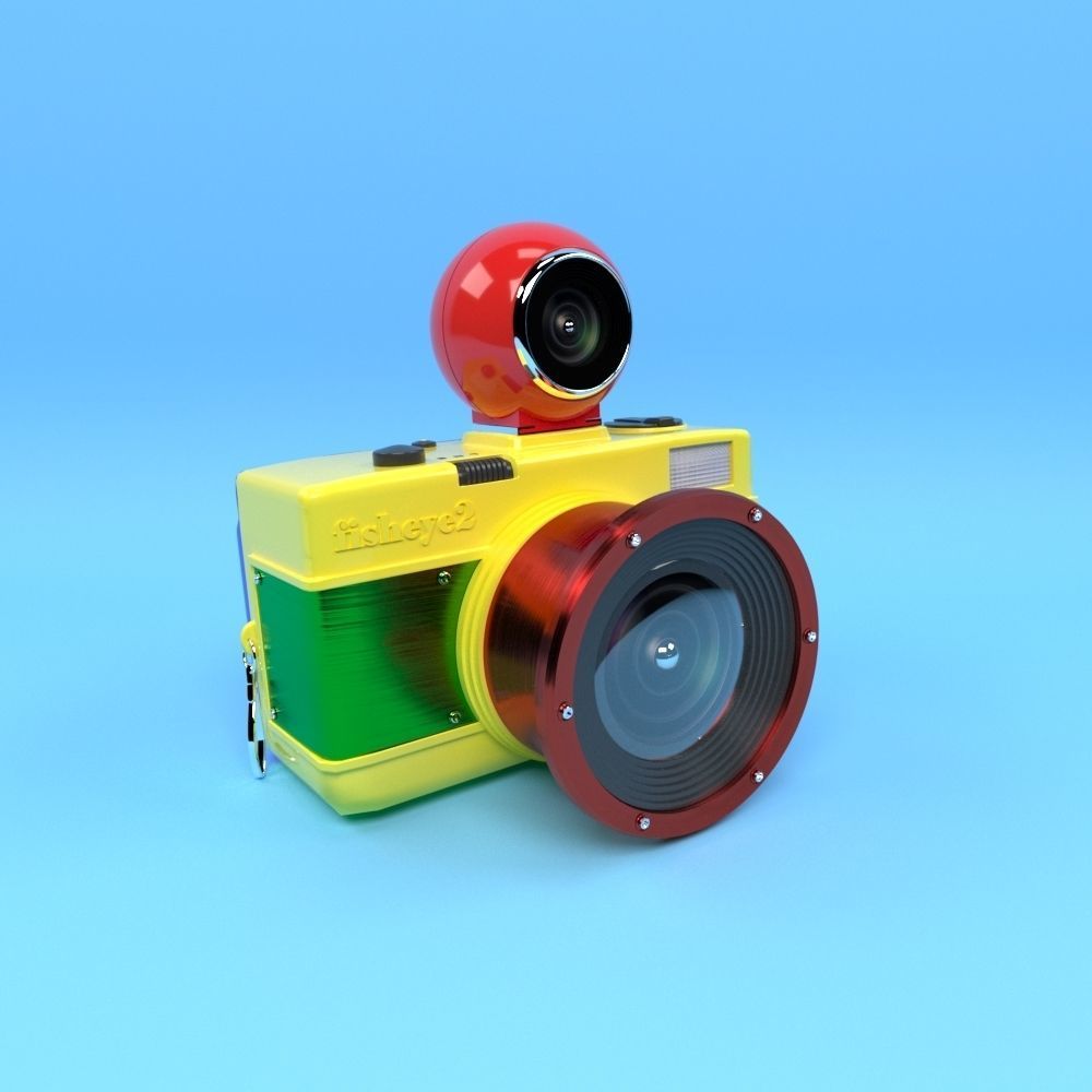 Lomo Camera Lomography Fisheye 3D model_6