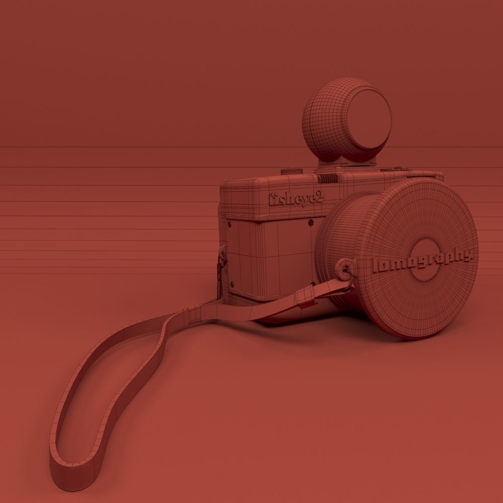 Lomo Camera Lomography Fisheye 3D model_27