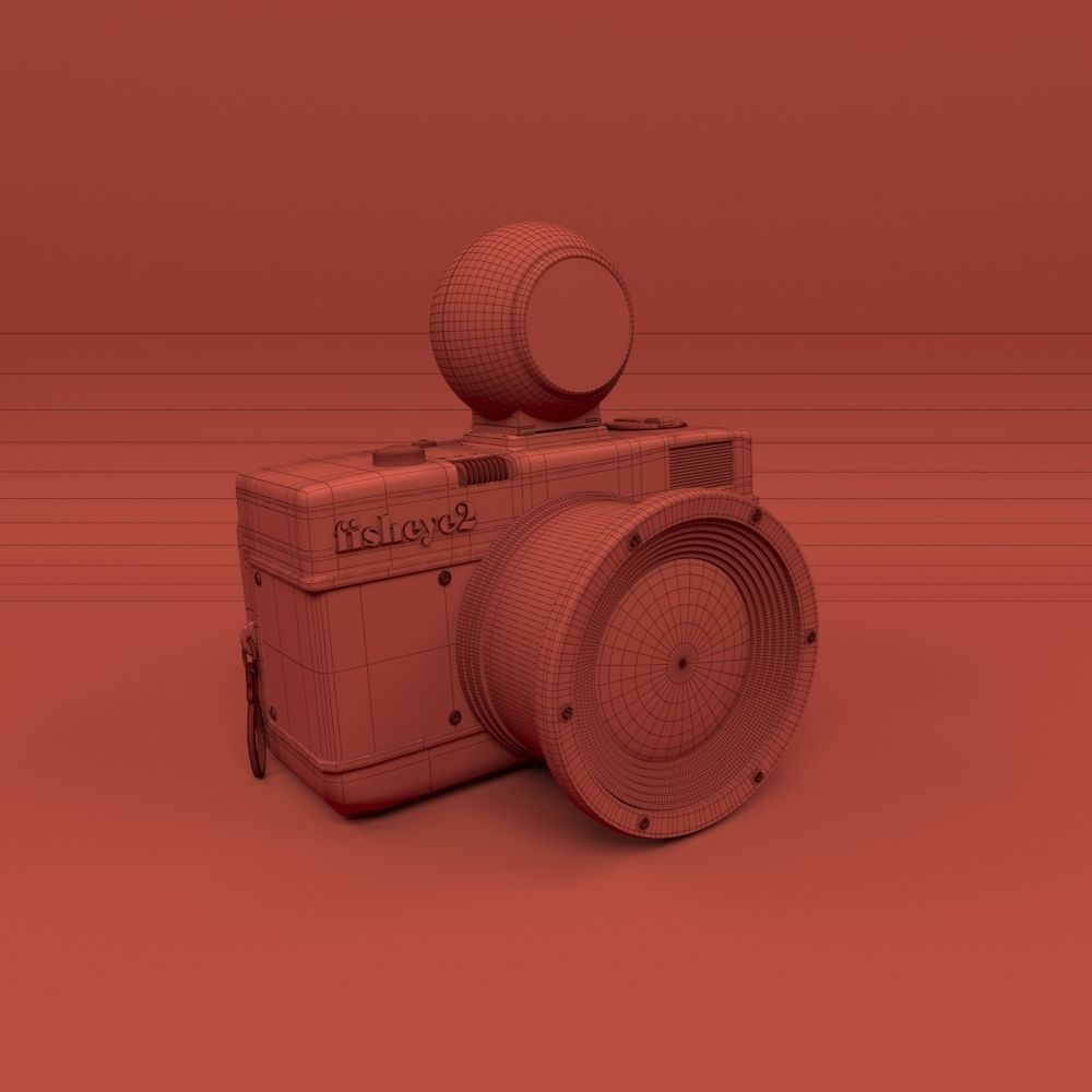Lomo Camera Lomography Fisheye 3D model_9