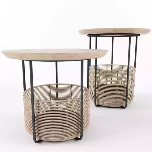 Basket side table medium Vivi
