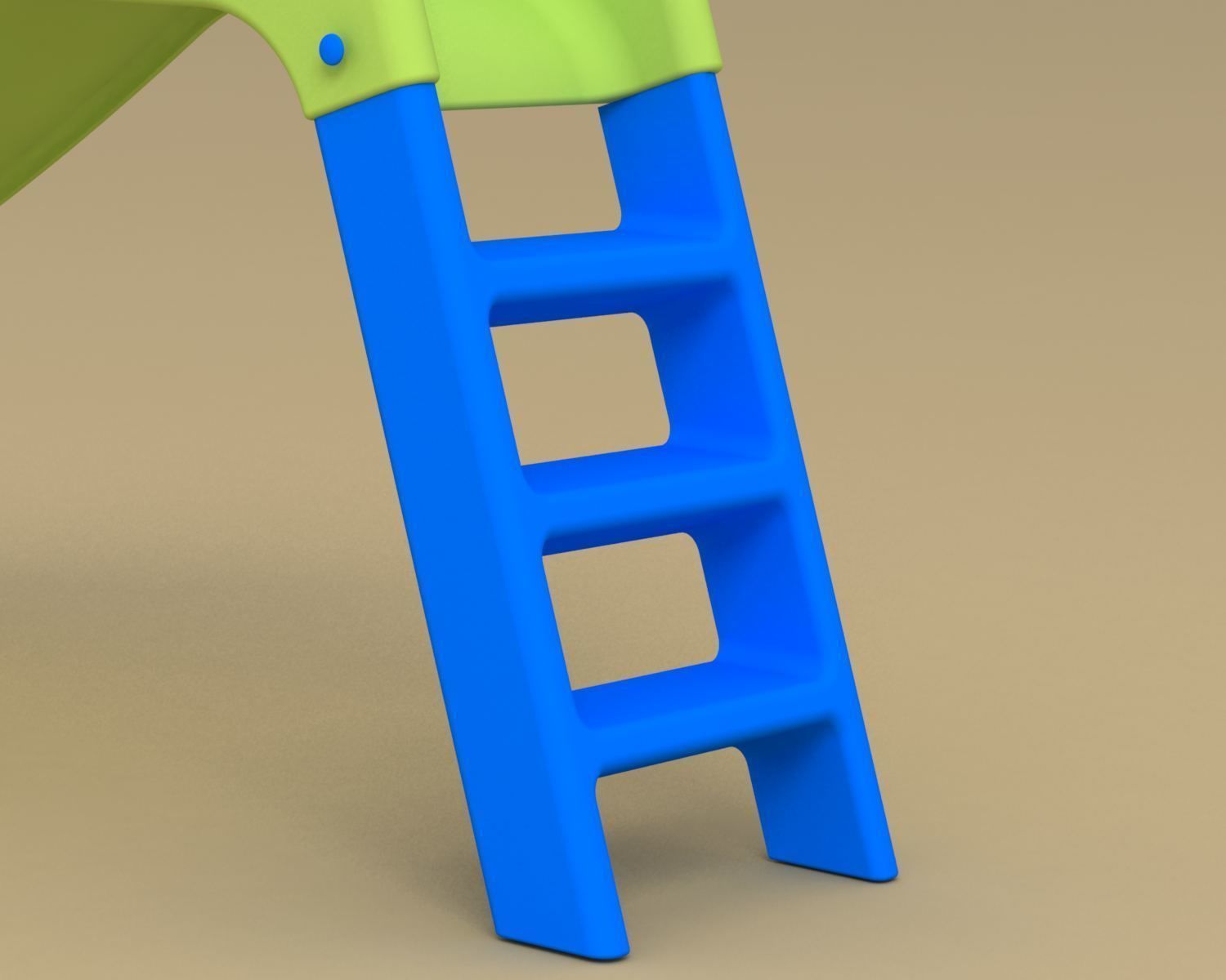 Slide plastic 3D model_5