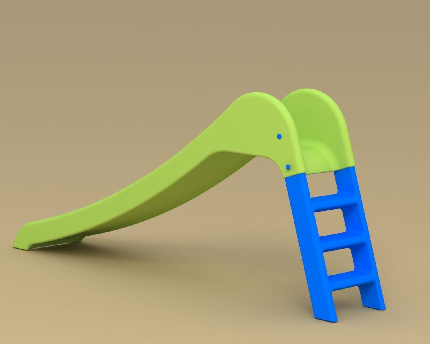 Slide plastic 3D model_3