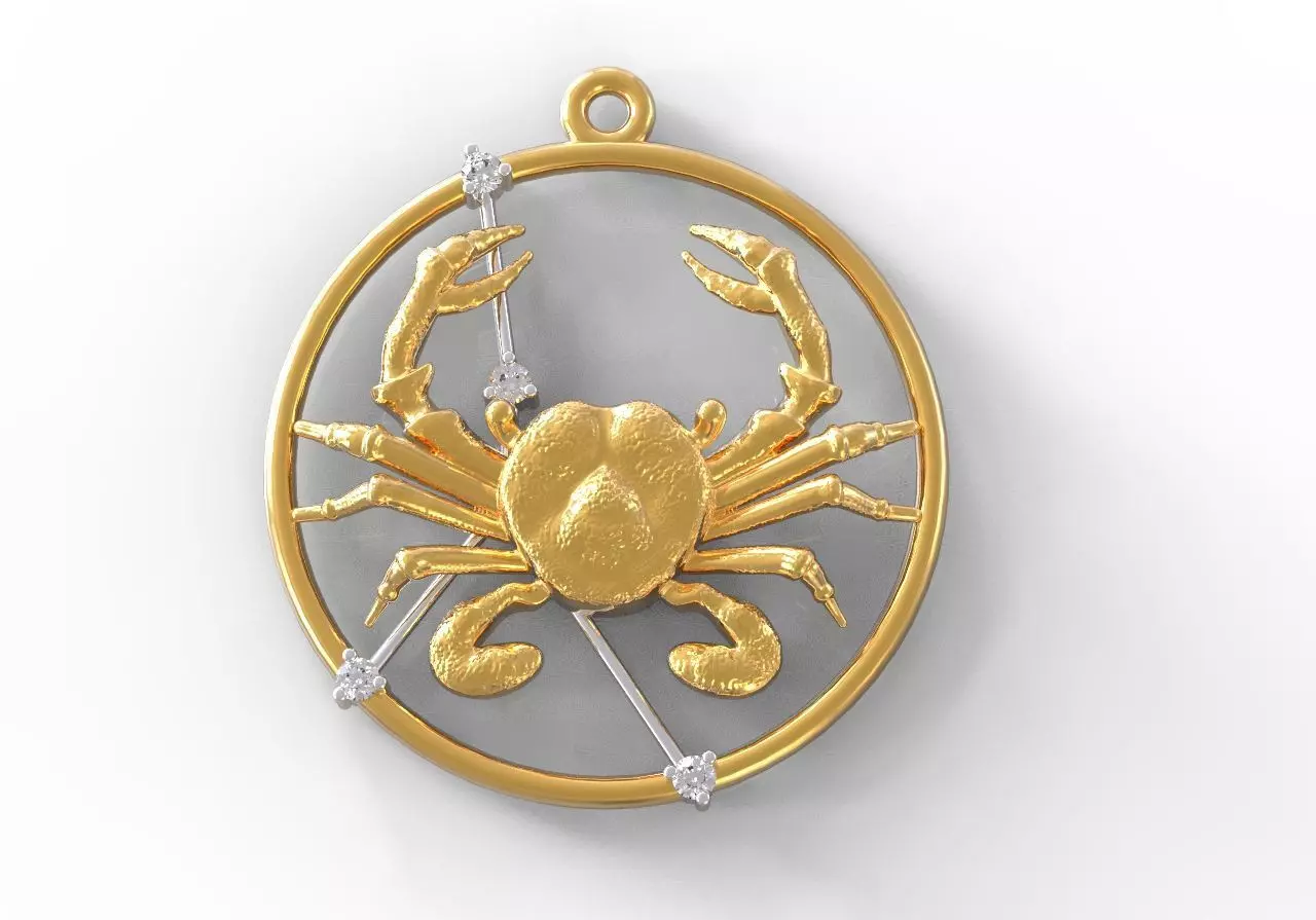 Cancer constellation 3D print model_0