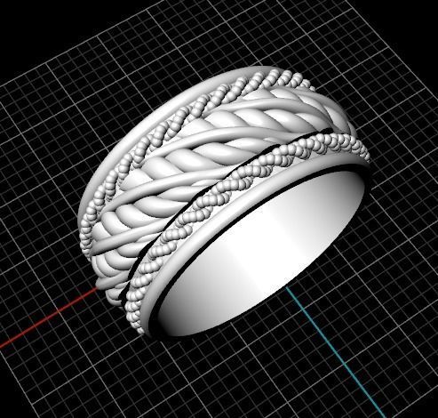 Wedding rings 3D print model_1