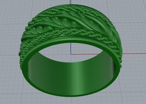 Wedding rings 3D print model_6