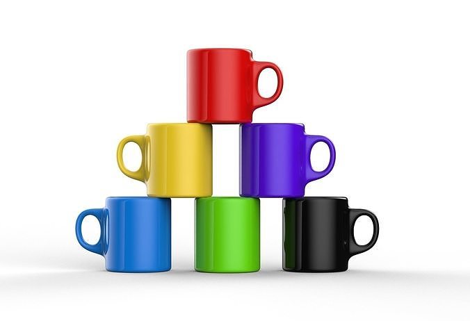 blank mug mockup 3D model