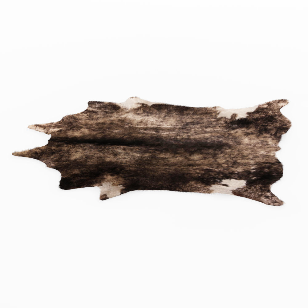 Leather Cowhide Rug 3D model_2
