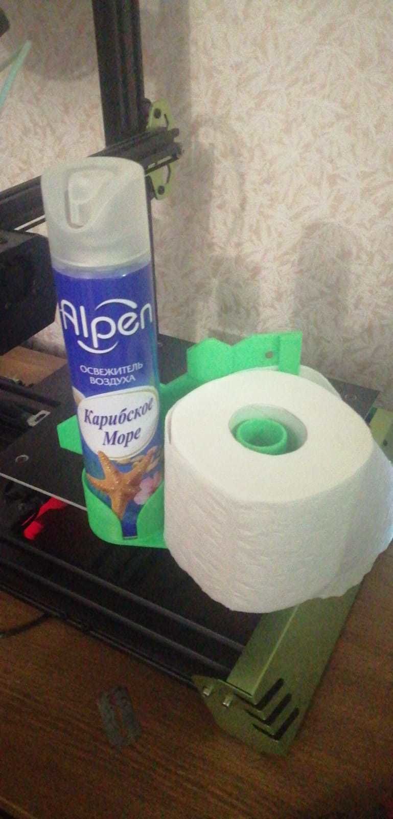 Toilet paper holder 3D print model_6