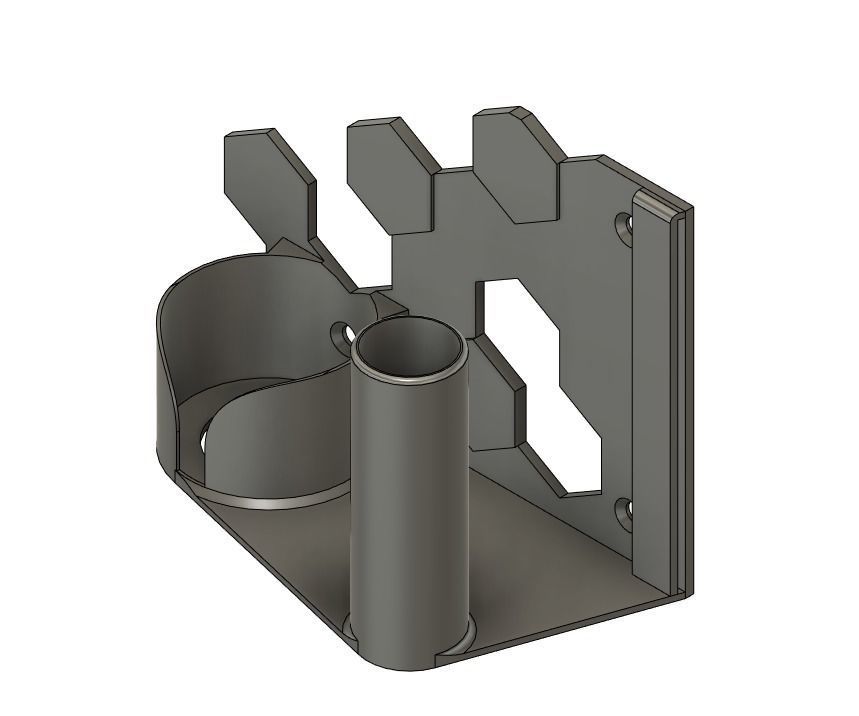 Toilet paper holder 3D print model_4