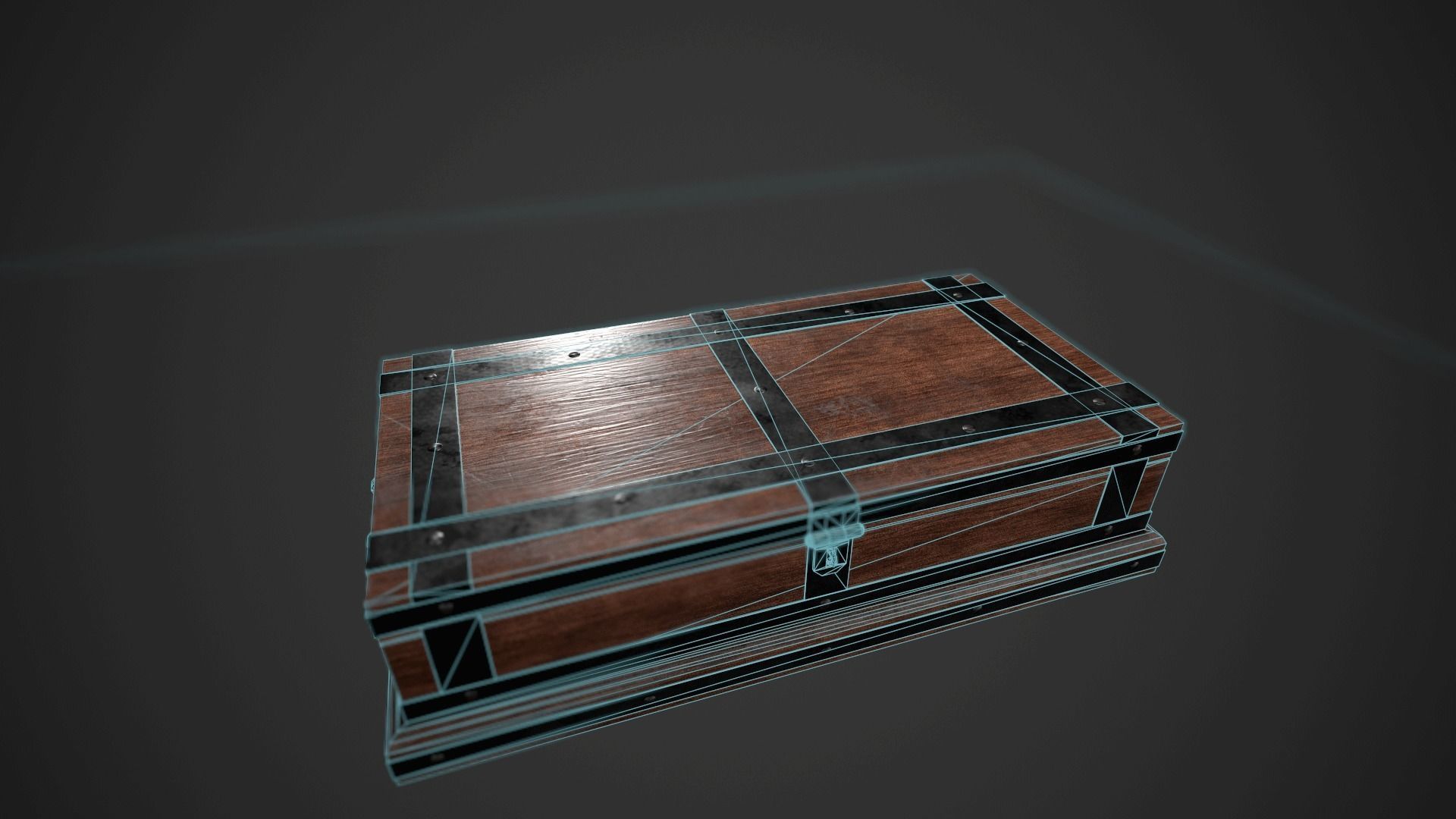 Precious Metal Ingot Set Low-poly 3D model_13