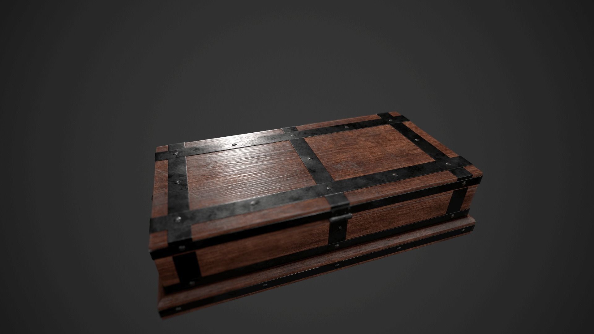 Precious Metal Ingot Set Low-poly 3D model_12