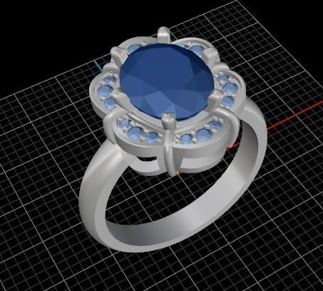 Beautiful rings 3D print model_1