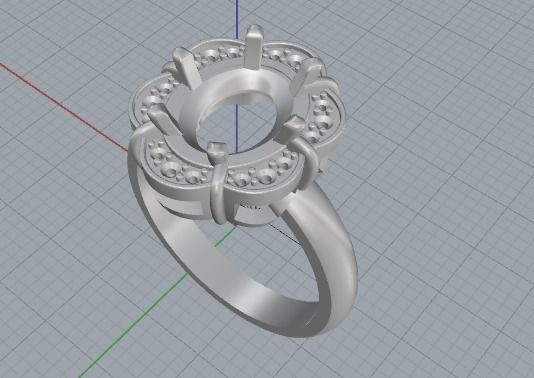 Beautiful rings 3D print model_9