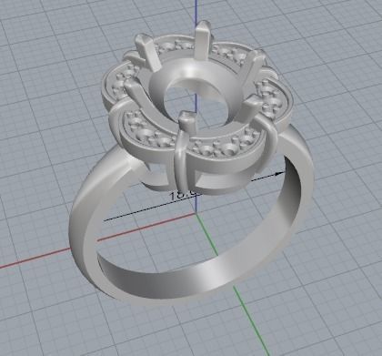 Beautiful rings 3D print model_8