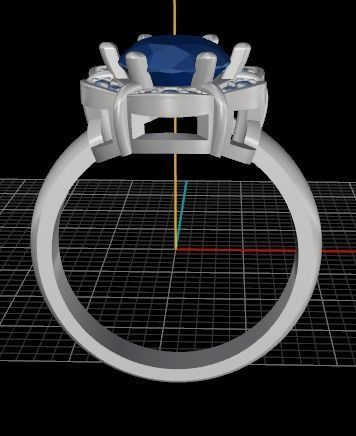 Beautiful rings 3D print model_5