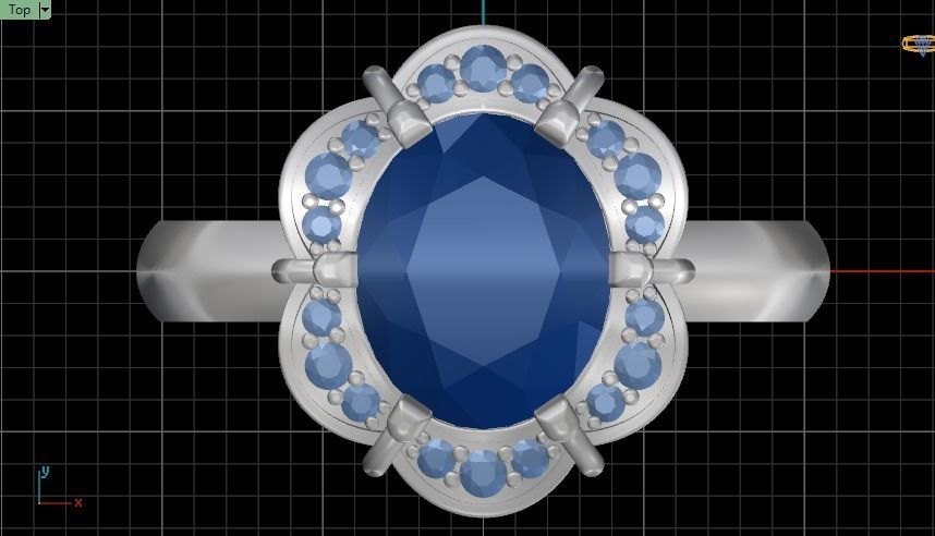 Beautiful rings 3D print model_4