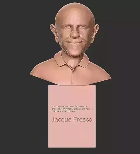 JACQUE FRESCO 3D print model JACQUE FRESCO 3D print model