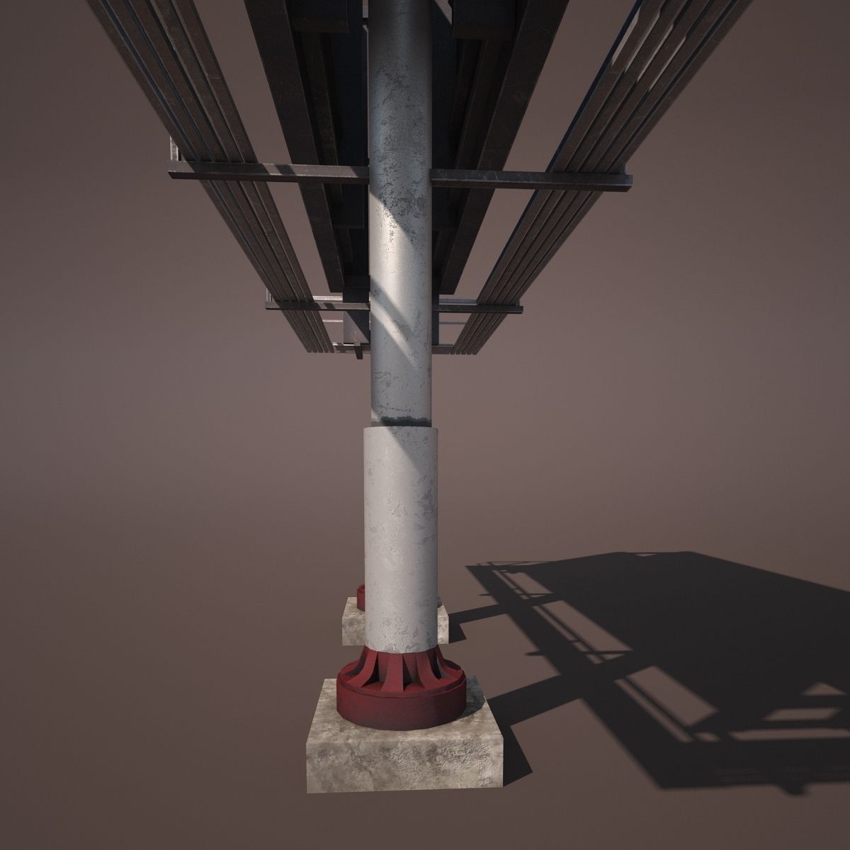 Old Billboard Low Poly Low-poly 3D model_3