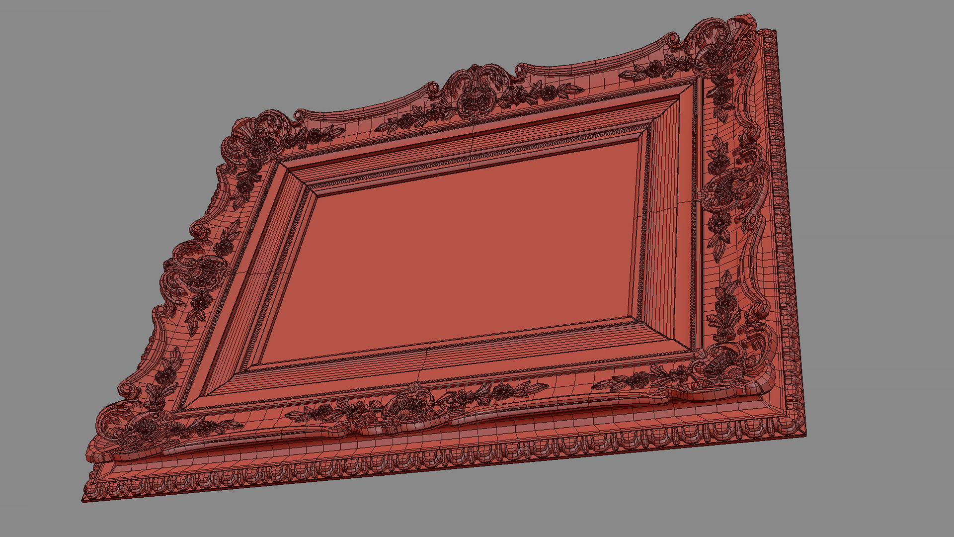 Collection of 3d models Frame picture gold v1 3D model_71