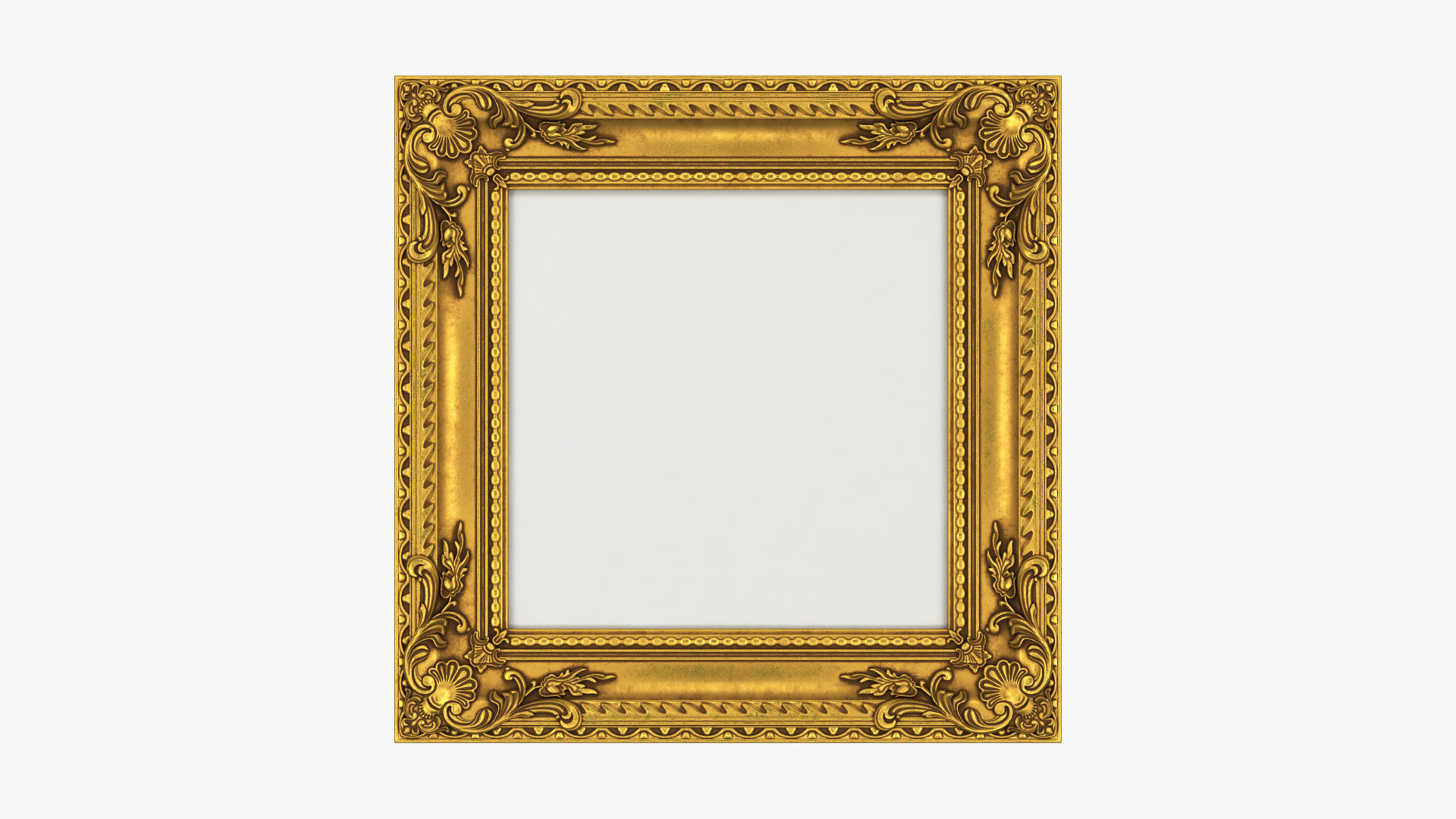Collection of 3d models Frame picture gold v1 3D model_25
