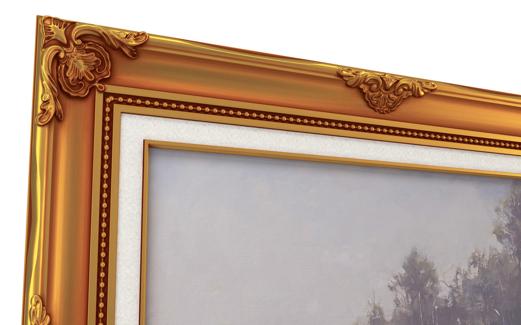 Collection of 3d models Frame picture gold v1 3D model_10