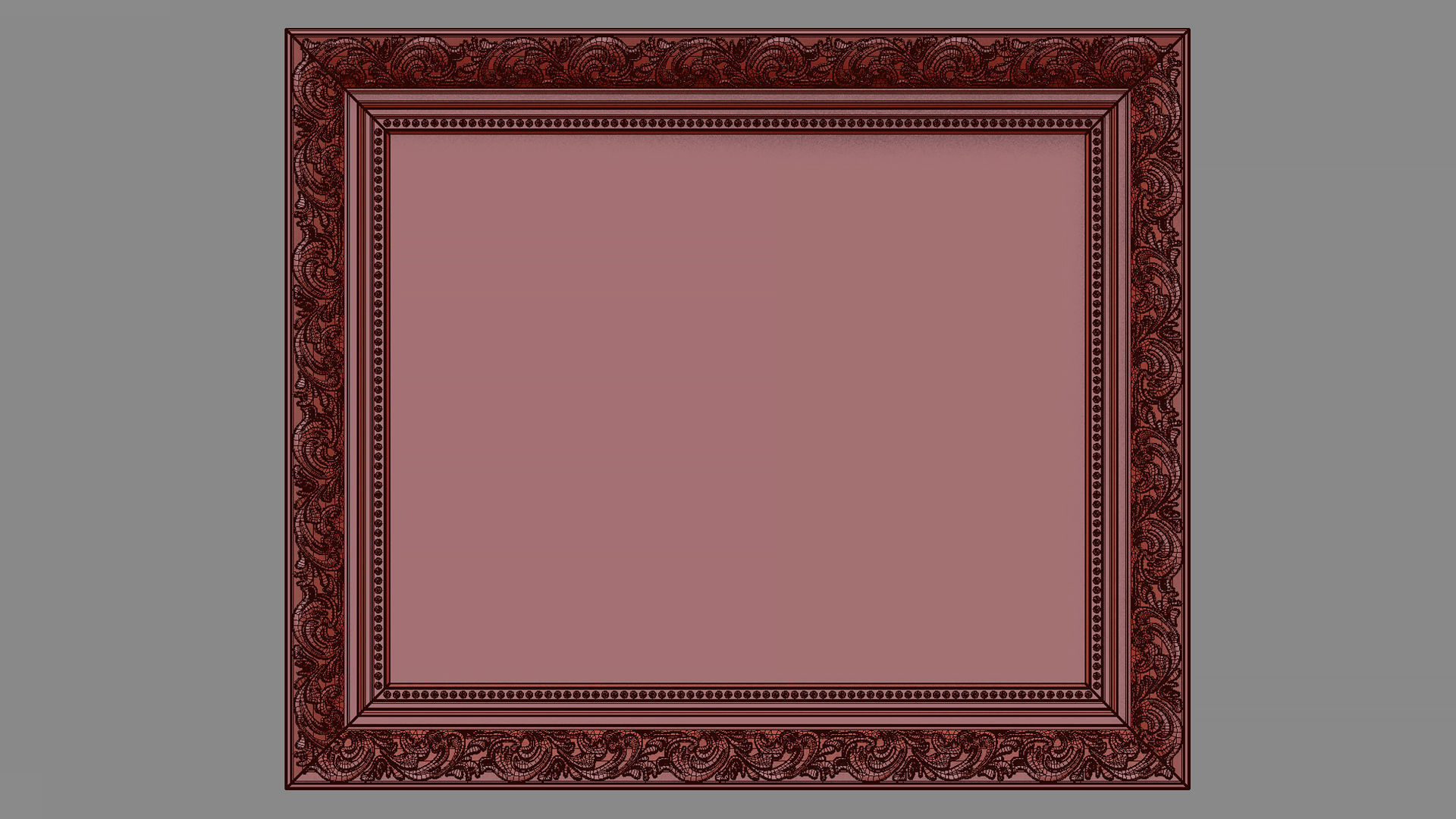 Collection of 3d models Frame picture gold v1 3D model_56