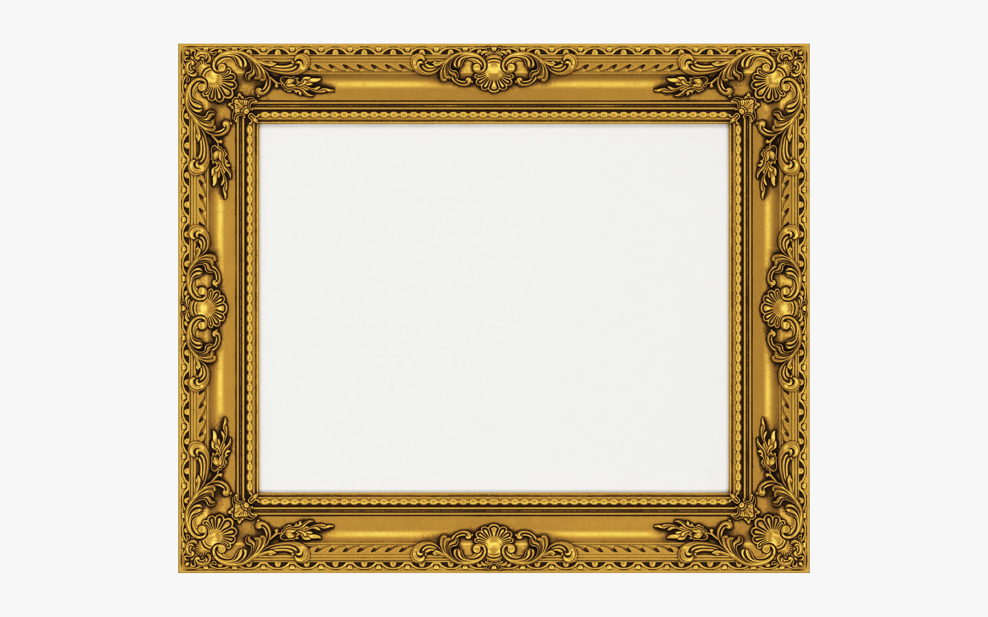 Collection of 3d models Frame picture gold v1 3D model_31