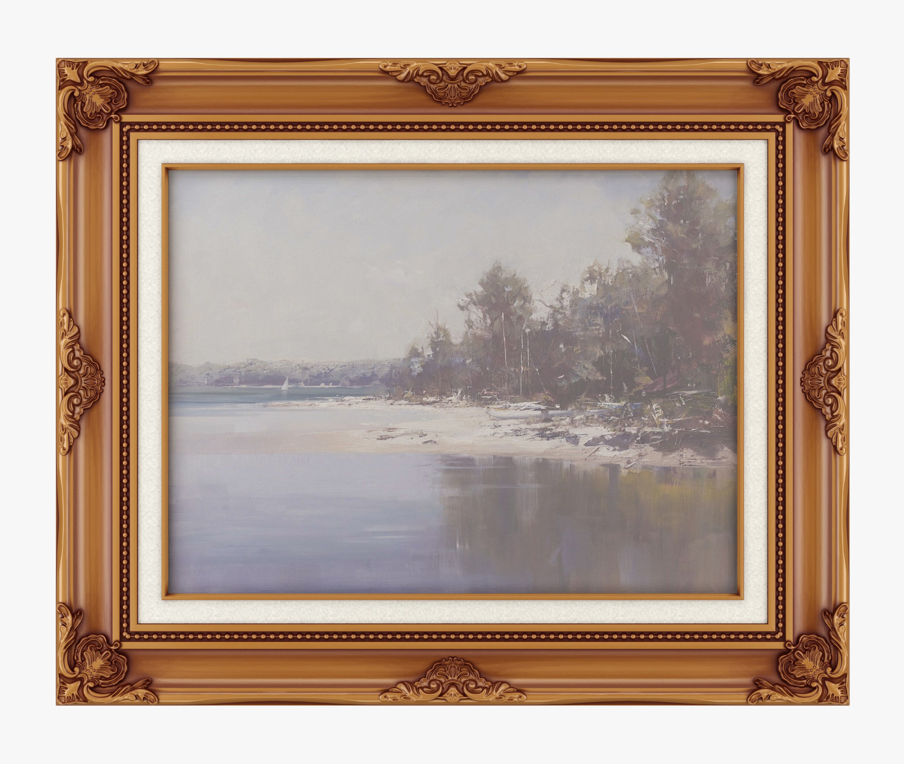 Collection of 3d models Frame picture gold v1 3D model_11