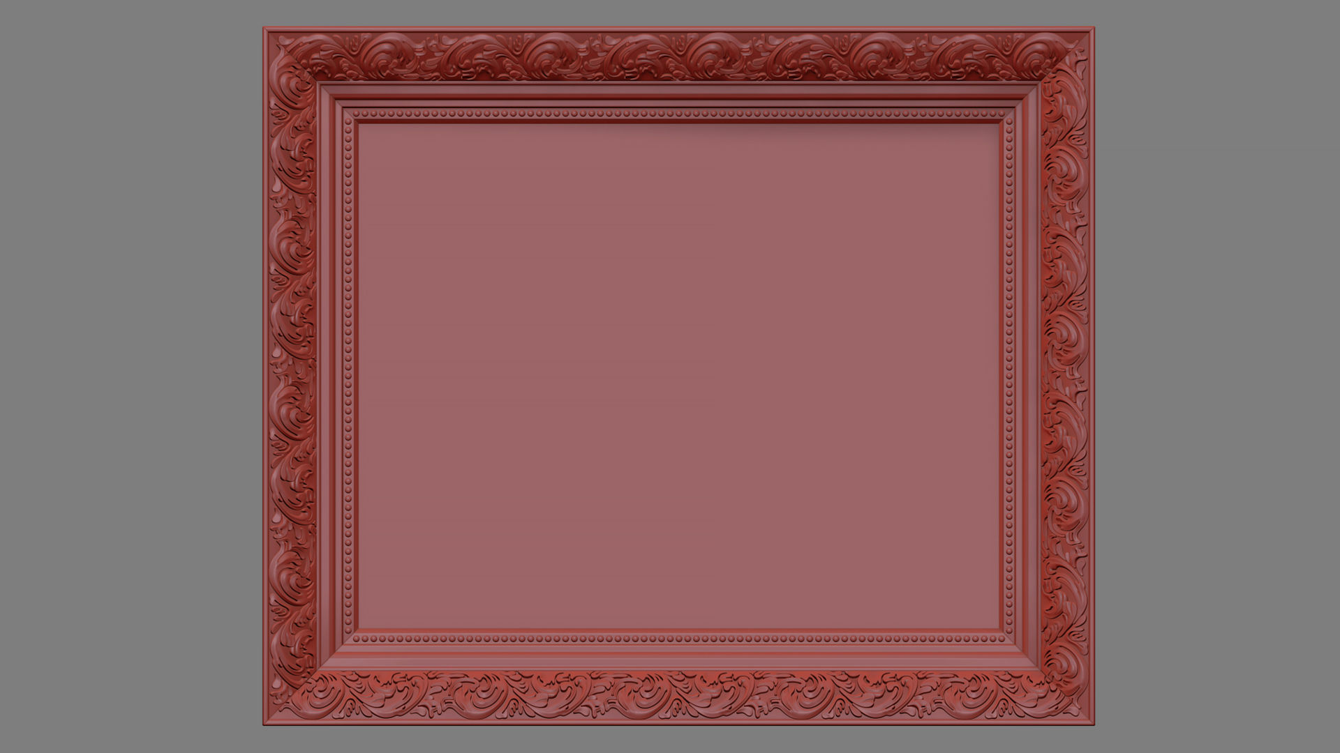 Collection of 3d models Frame picture gold v1 3D model_55