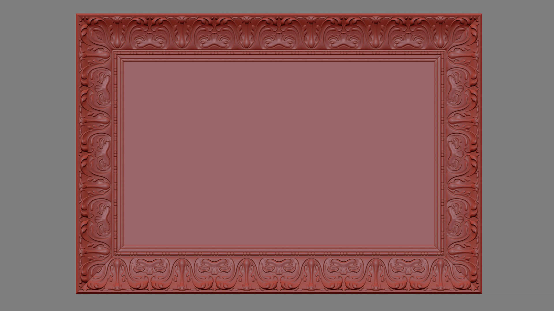 Collection of 3d models Frame picture gold v1 3D model_62