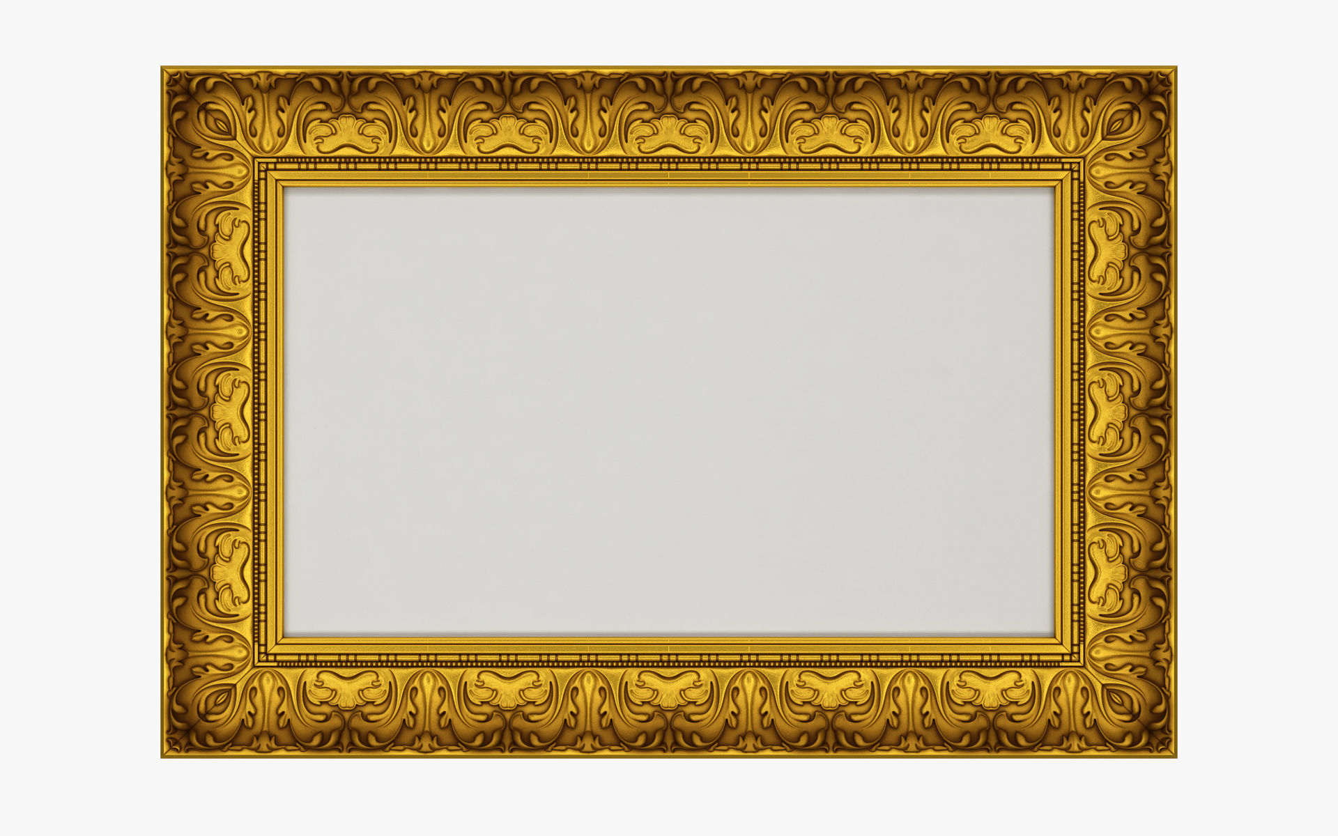 Collection of 3d models Frame picture gold v1 3D model_59