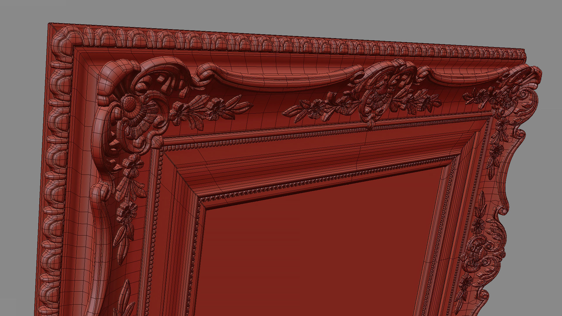 Collection of 3d models Frame picture gold v1 3D model_72