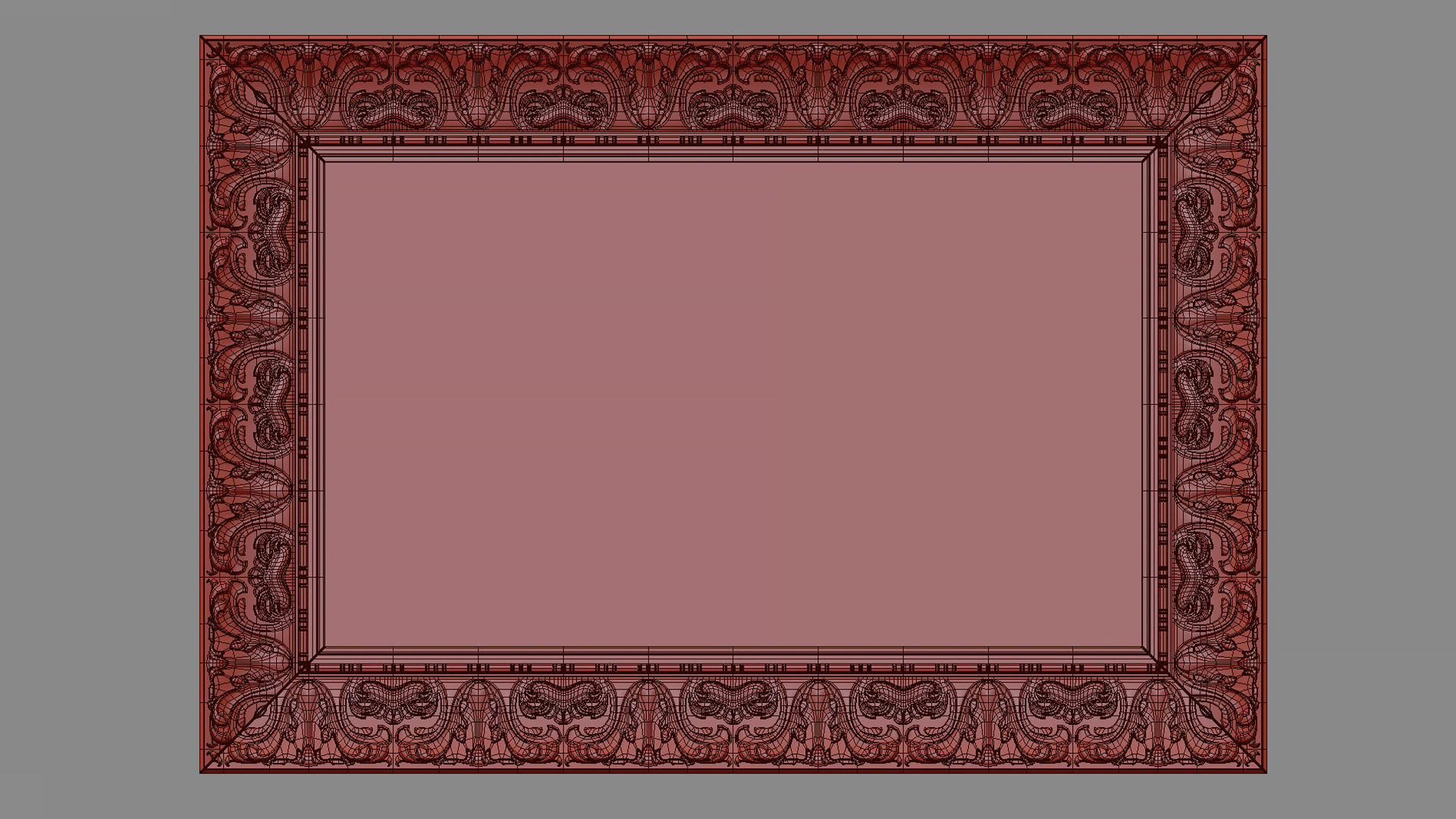 Collection of 3d models Frame picture gold v1 3D model_63