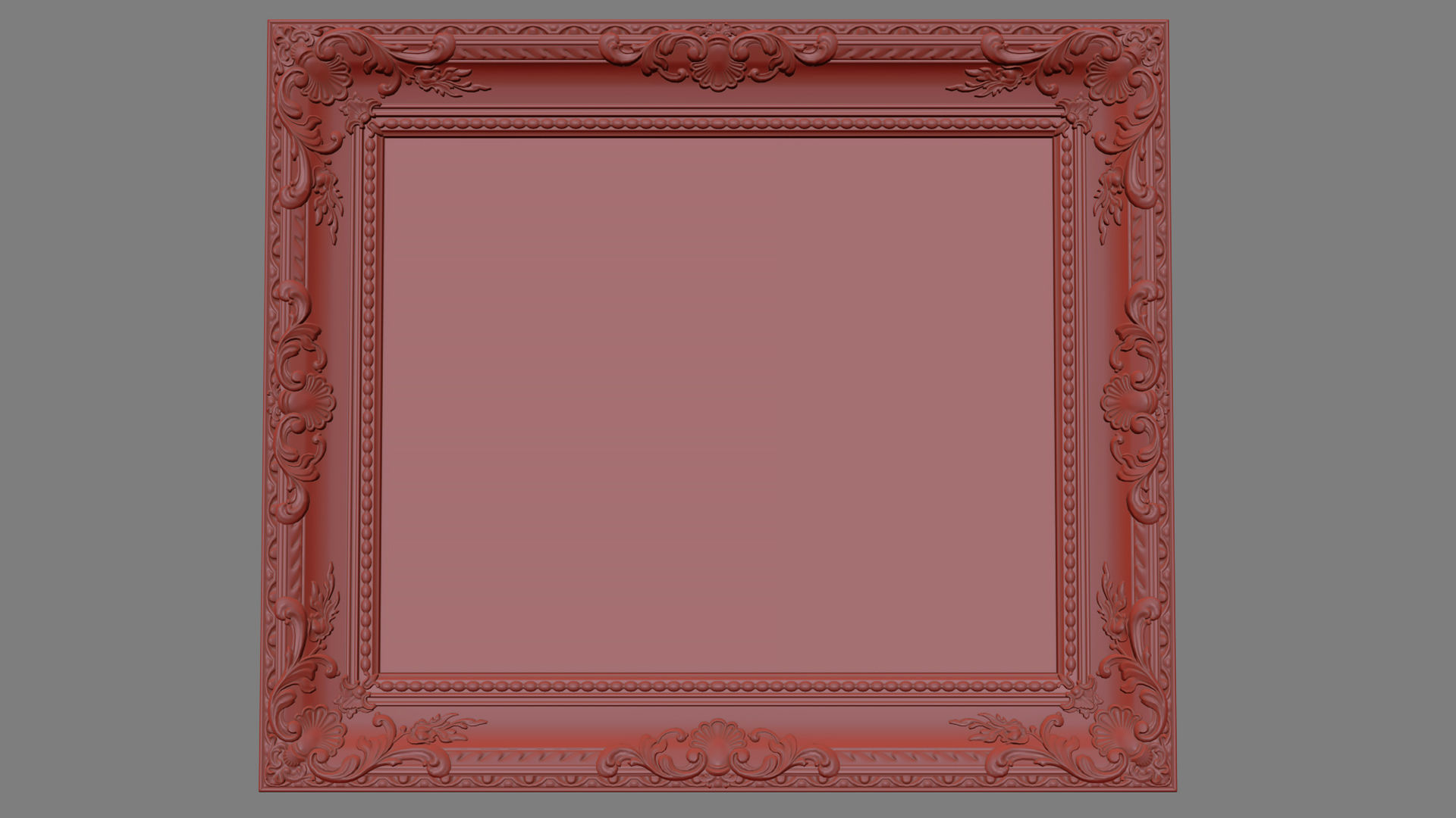 Collection of 3d models Frame picture gold v1 3D model_34