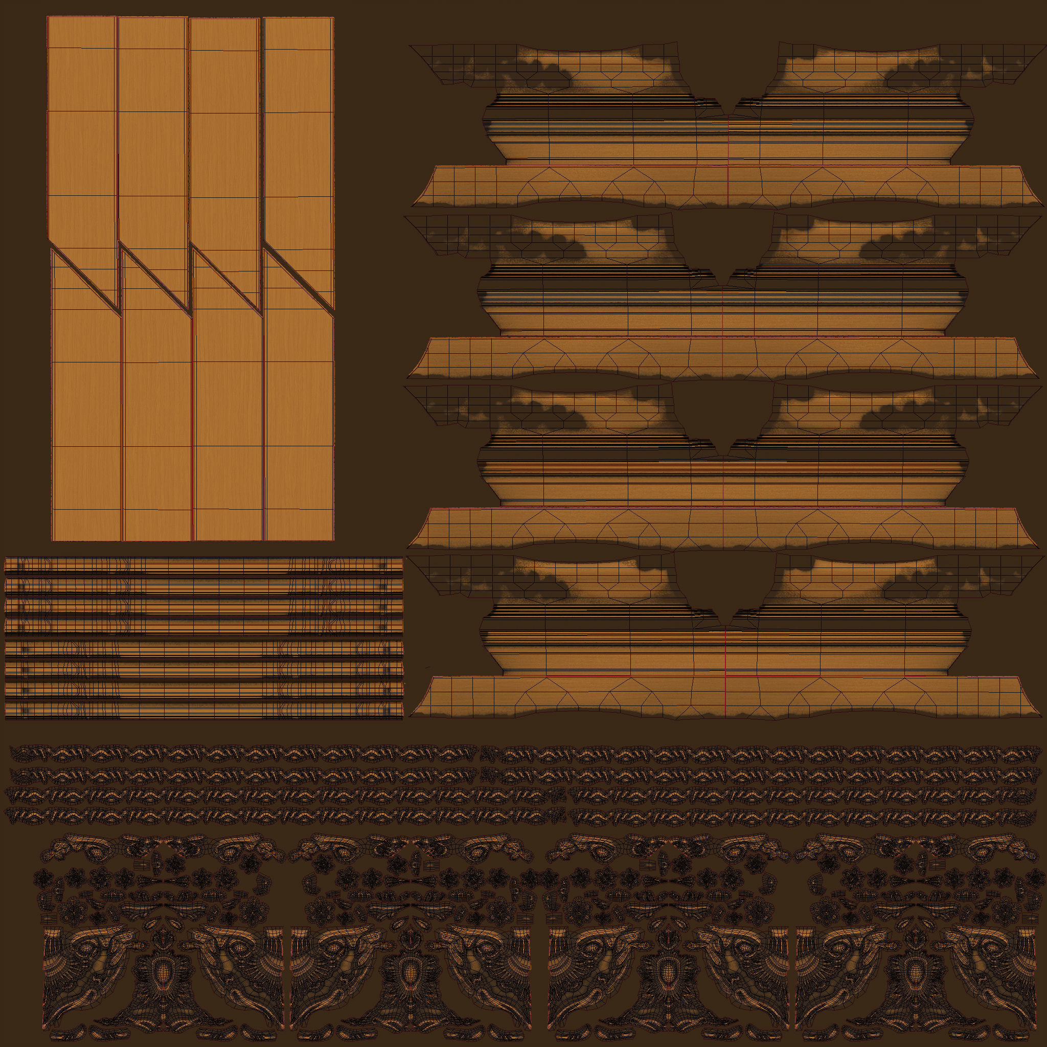 Collection of 3d models Frame picture gold v1 3D model_15