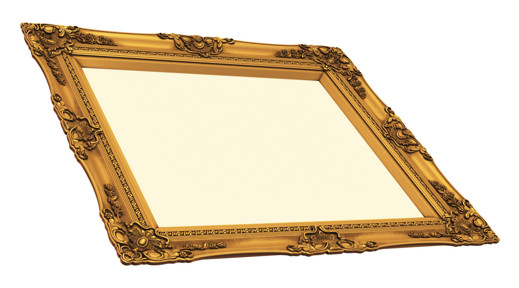 Collection of 3d models Frame picture gold v1 3D model_4