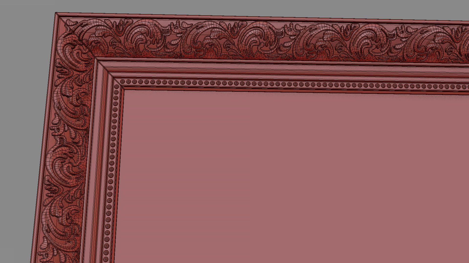 Collection of 3d models Frame picture gold v1 3D model_58