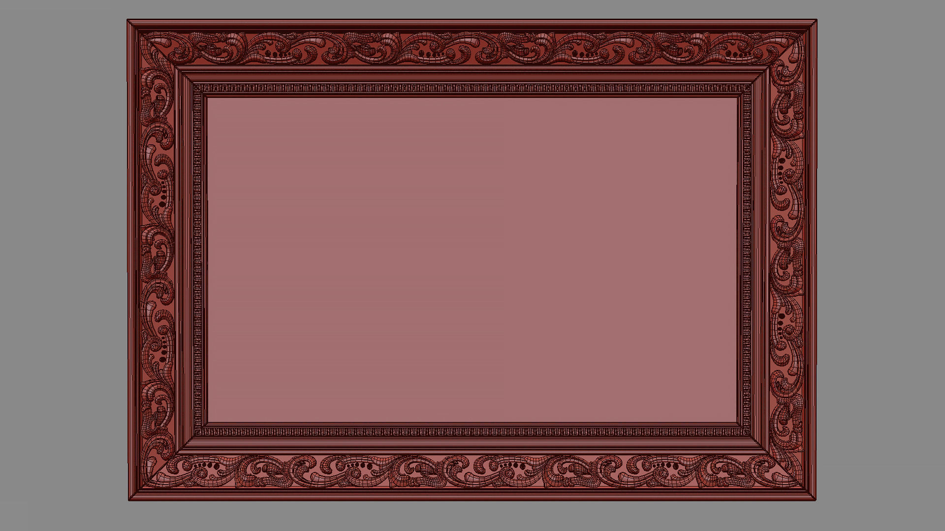 Collection of 3d models Frame picture gold v1 3D model_49