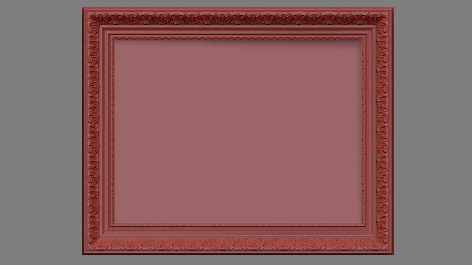 Collection of 3d models Frame picture gold v1 3D model_42