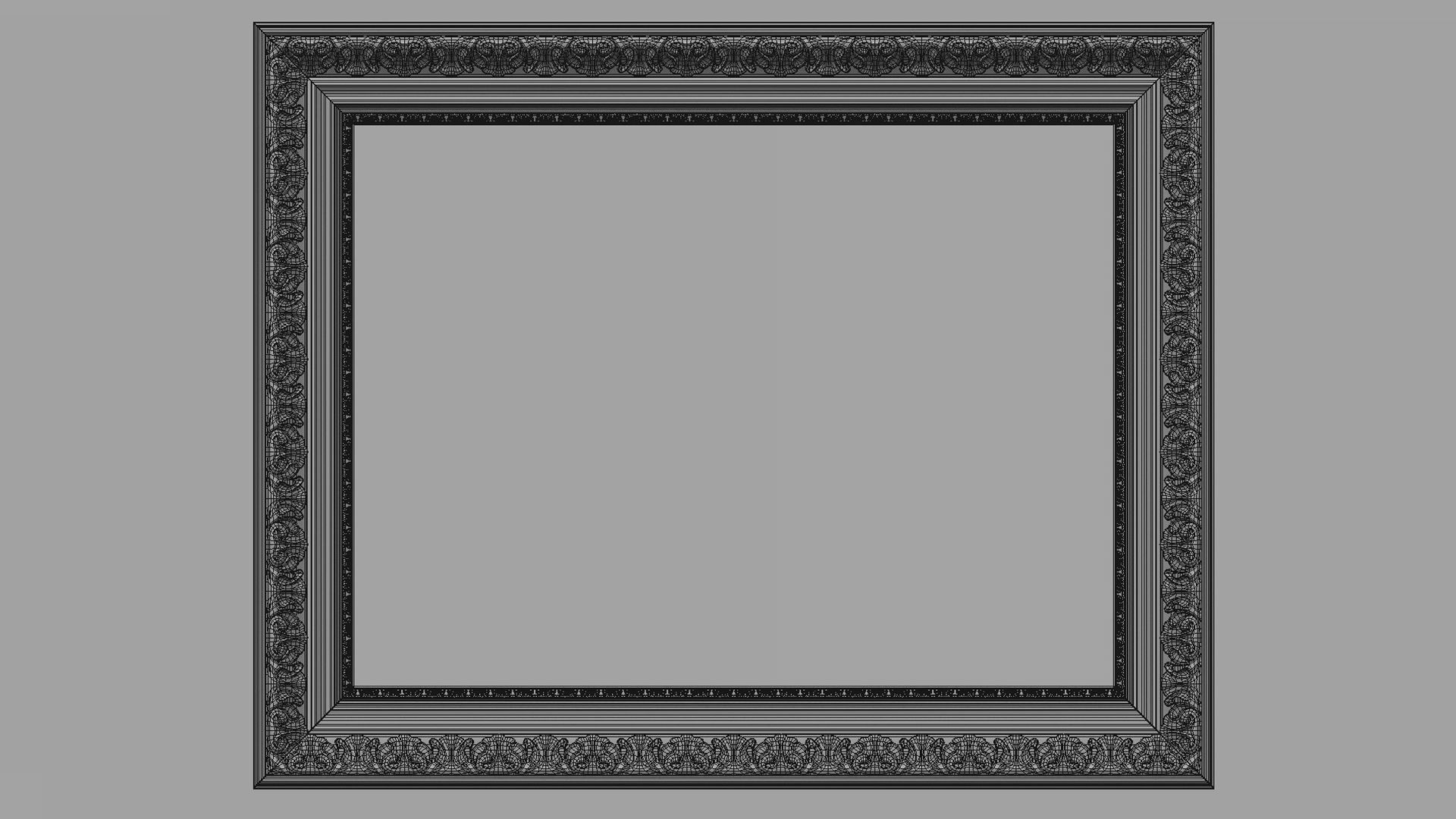 Collection of 3d models Frame picture gold v1 3D model_41