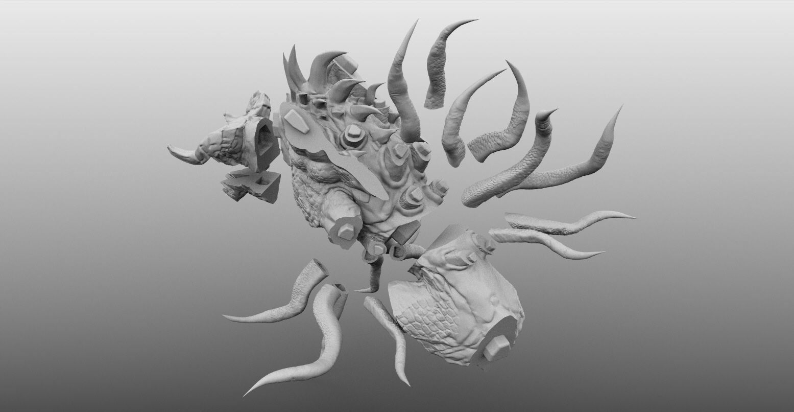 Eldritch Abomination  3D print model_12