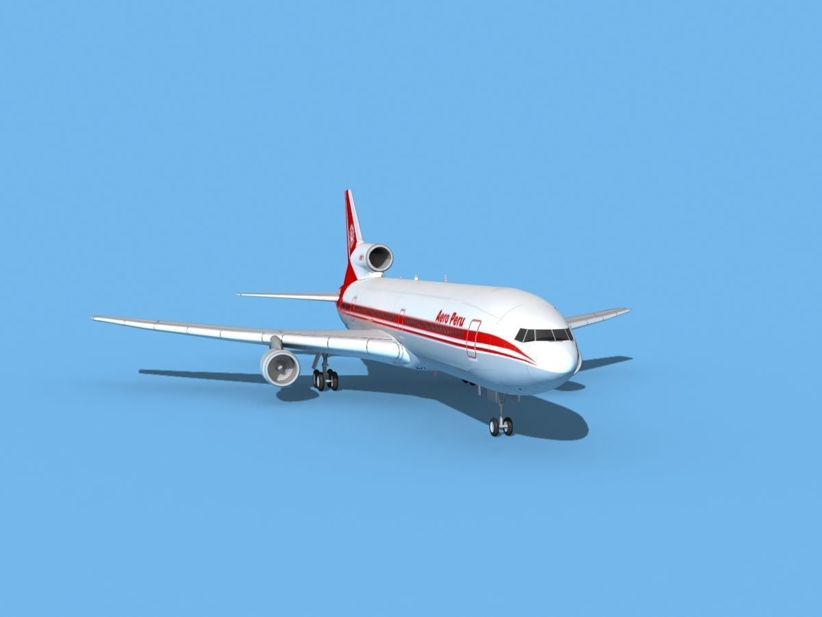 Lockheed L-1011 TriStar Aero Peru 3D model_2