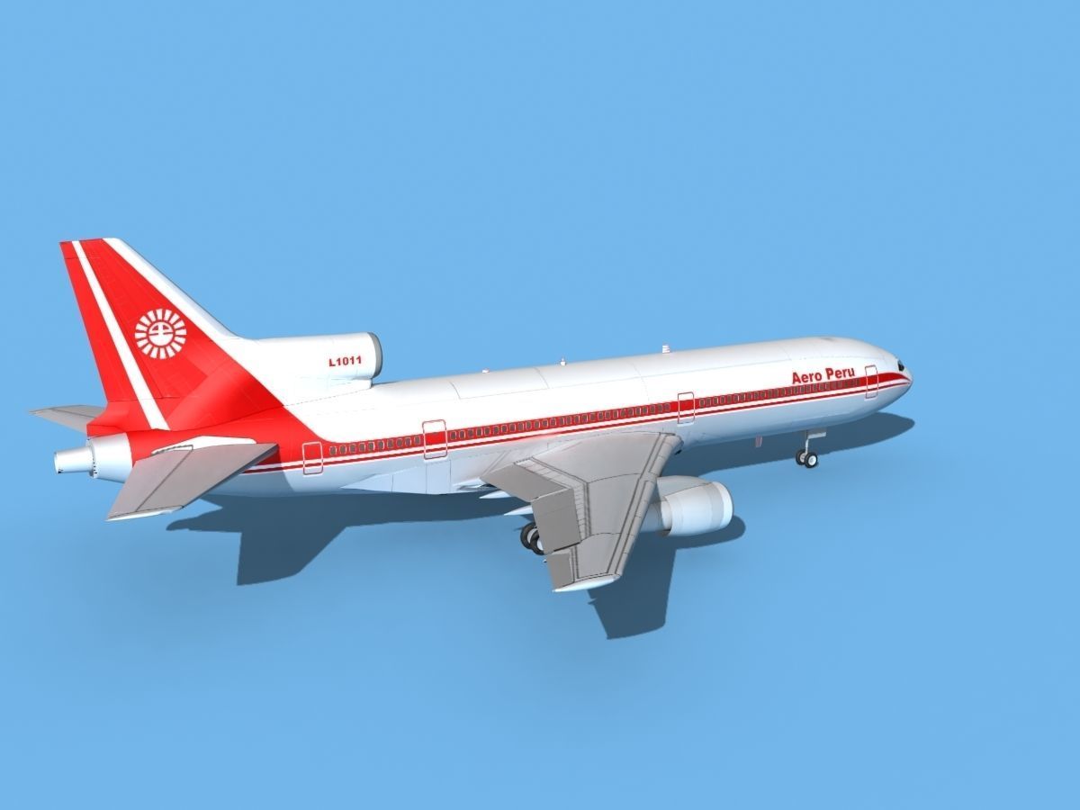 Lockheed L-1011 TriStar Aero Peru 3D model_5