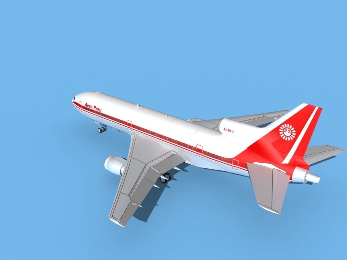 Lockheed L-1011 TriStar Aero Peru 3D model_8