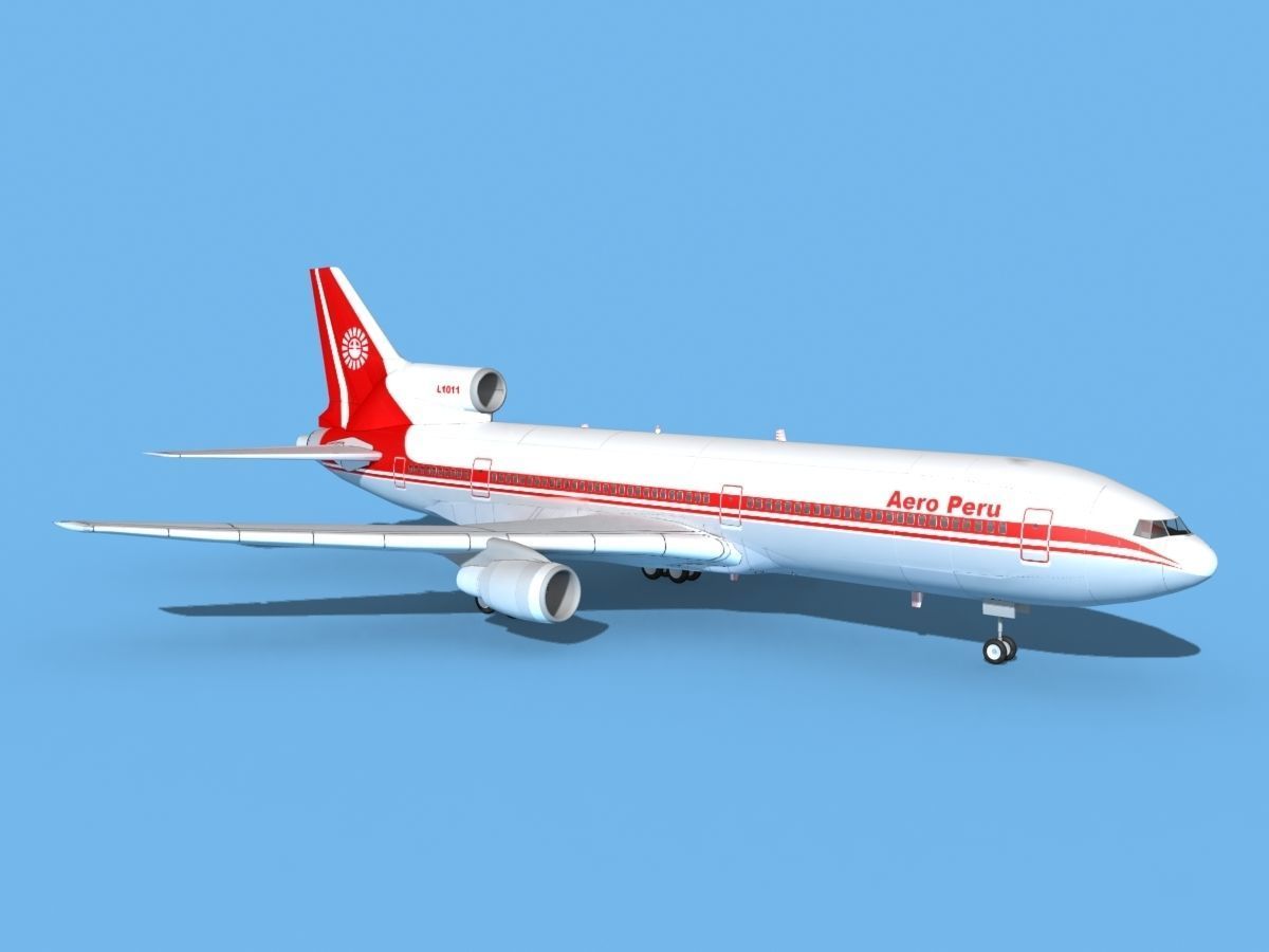 Lockheed L-1011 TriStar Aero Peru 3D model_3