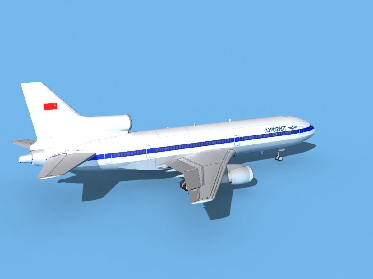 Lockheed L-1011 TriStar Aeroflot 3D model_5