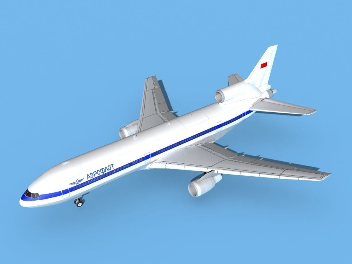 Lockheed L-1011 TriStar Aeroflot 3D model_10